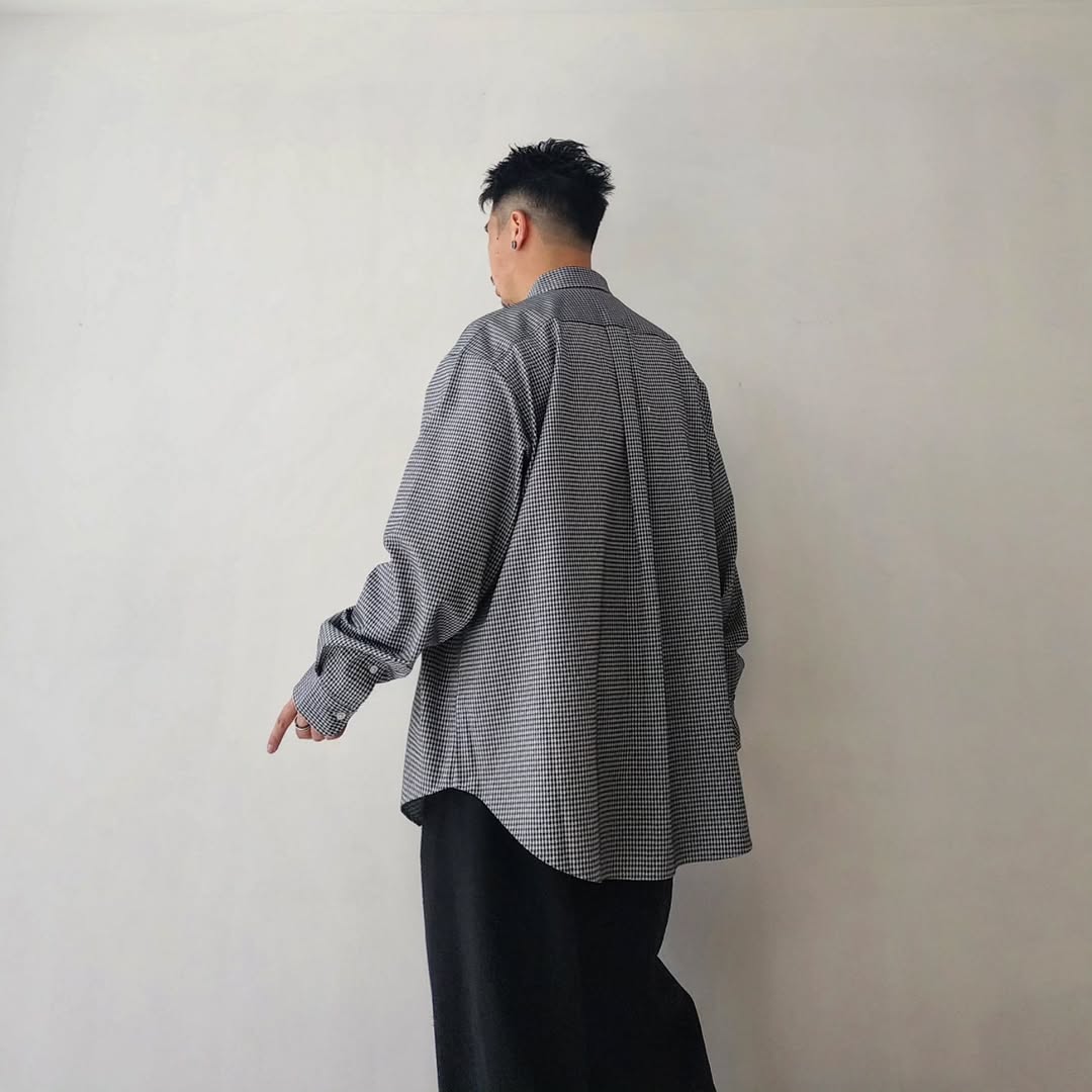 KANEMASA PHIL / 36G Atmosphere Check Shirt (Gingham White)