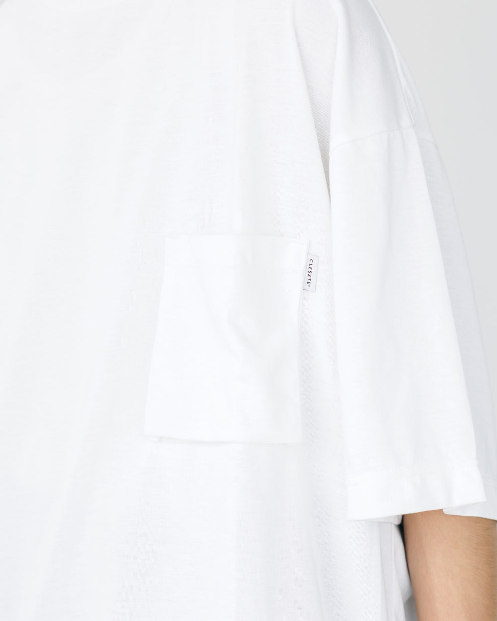 CLESSTE / 3D Pocket Massive T-Shirt With Drawstrings (White)