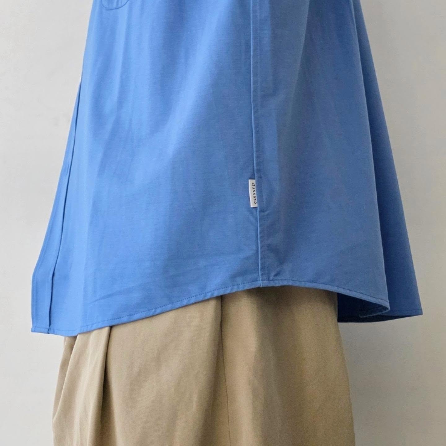 CLESSTE / Thick/Thin 46G Knit Everyday S/S Shirt (Sax Blue)
