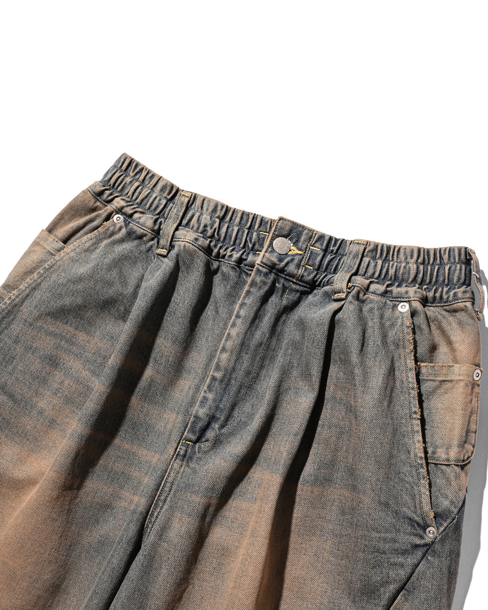 CLESSTE / Vintage Dyed Selvedge Denim Massive Twisted Pants (Vintage Brown)