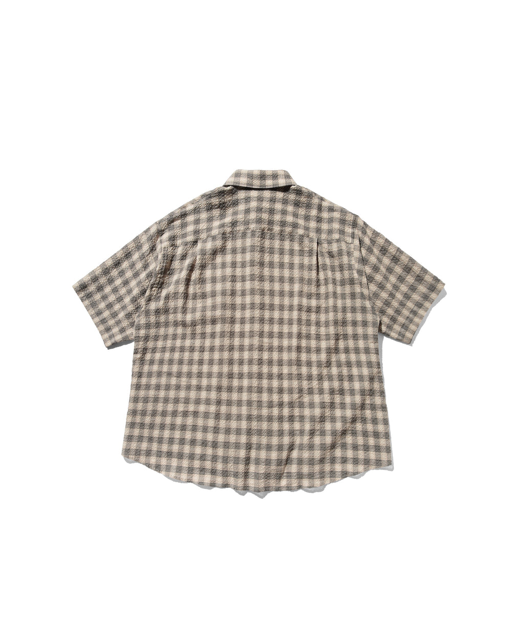 CLESSTE / Plaid Sucker Classic City S/S Shirt (Beige)