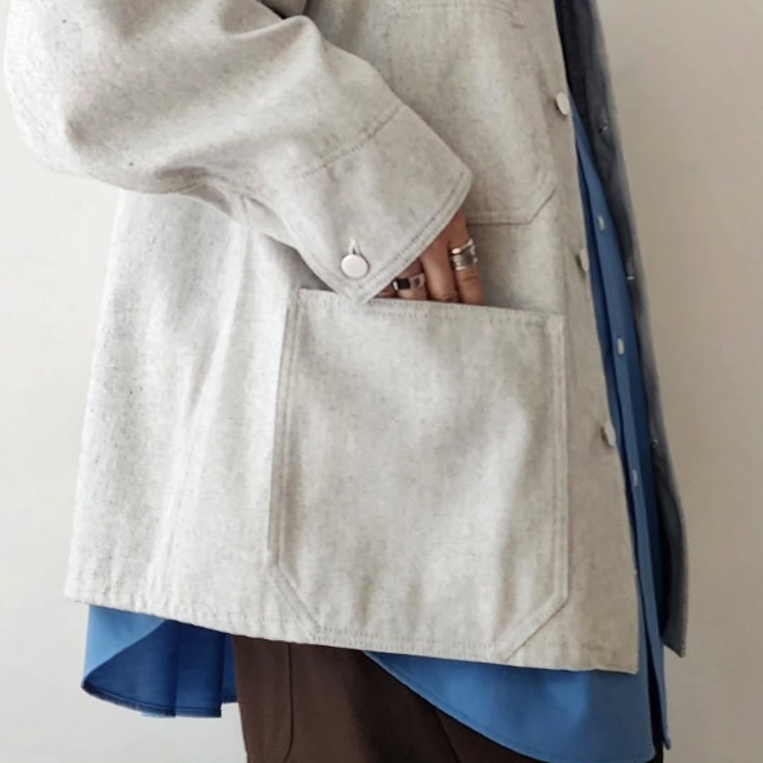 BLANC YM / Recycling Cotton Denim Coverall