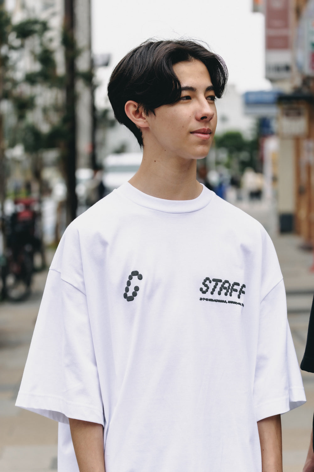 CLESSTE / Staff T-Shirt With Drawstrings (White)