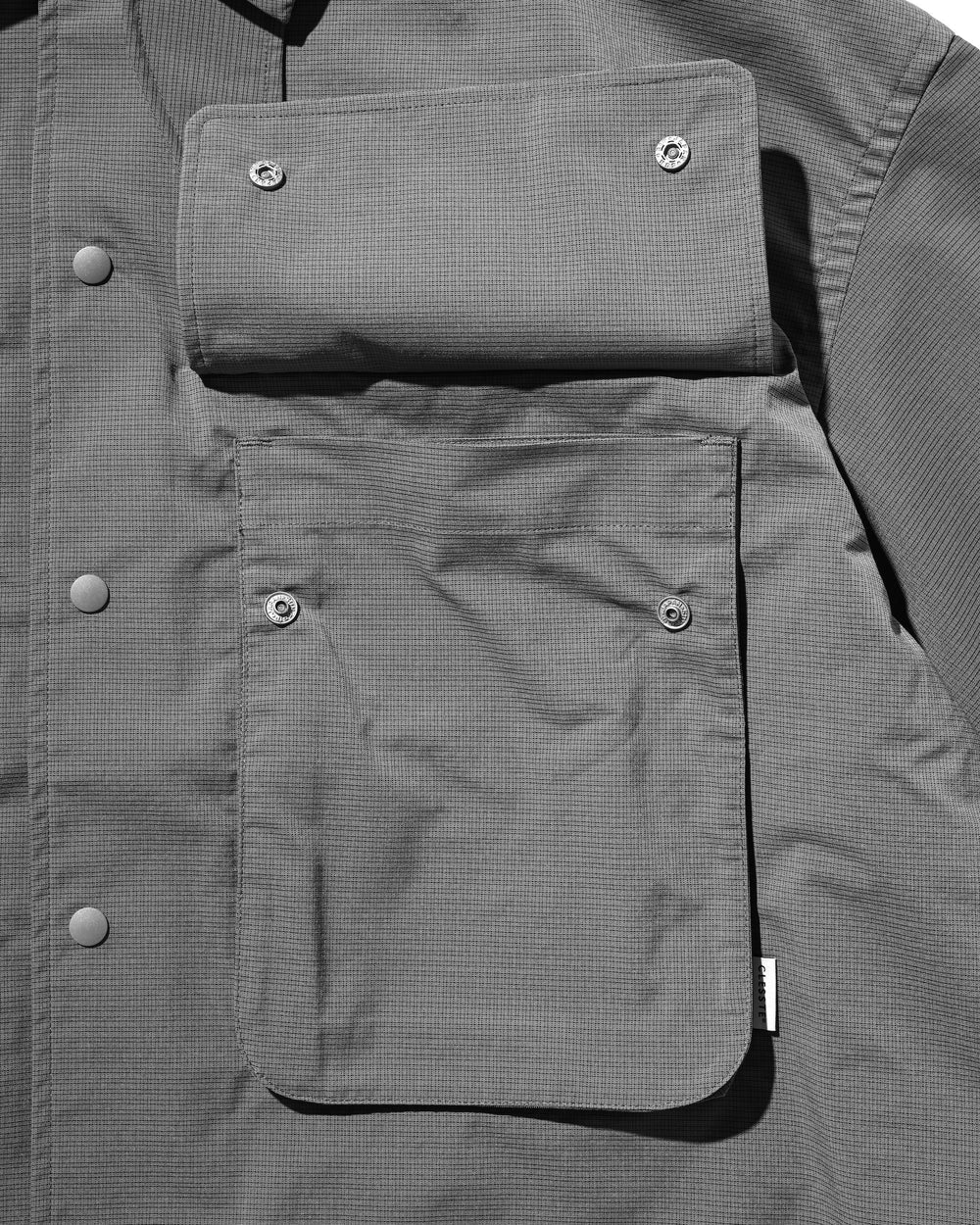 CLESSTE / Graph Check Wading S/S Shirt Jacket (White x Black)