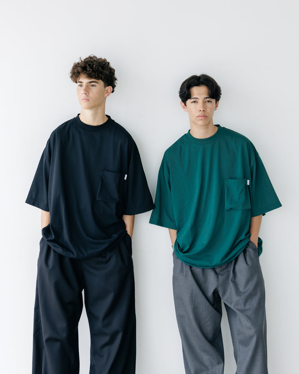 CLESSTE / 3D Pocket Massive T-Shirt With Drawstrings (Green)
