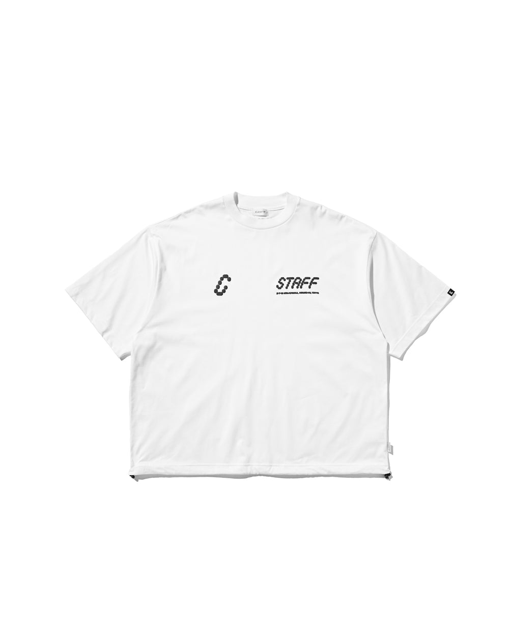 CLESSTE / Staff T-Shirt With Drawstrings (White)
