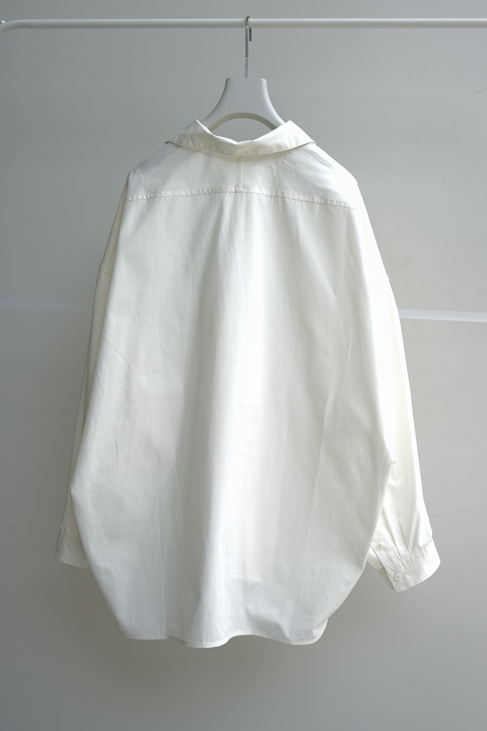 NONNOTTE / Draping Open Collar Shirt Type A (White)