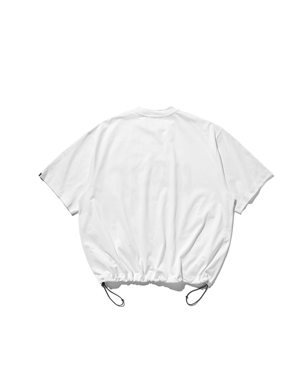 CLESSTE / College Logo Print Massive T-Shirt With Drawstrings (White)