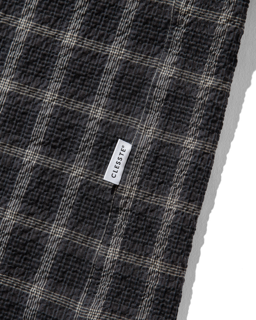 CLESSTE / Plaid Sucker Classic City S/S Shirt (Black)
