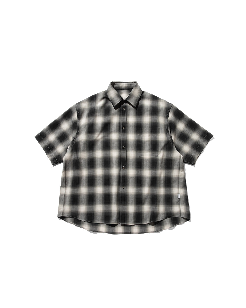 CLESSTE / Ombre Check Classic City S/S Shirt (Black)