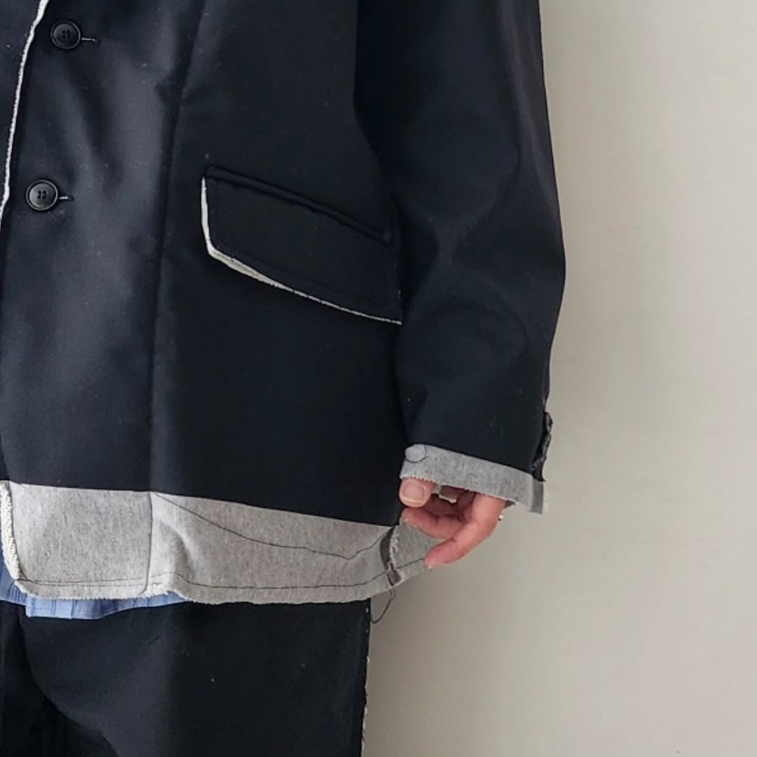 DISCOVERED / Suits Sweat Jacket (Black x Black)