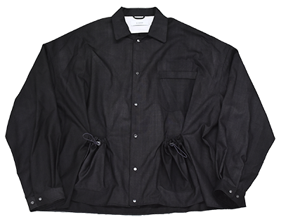THE JEAN PIERRE / Urban Wool Tech Pyjama Shirt (Black)