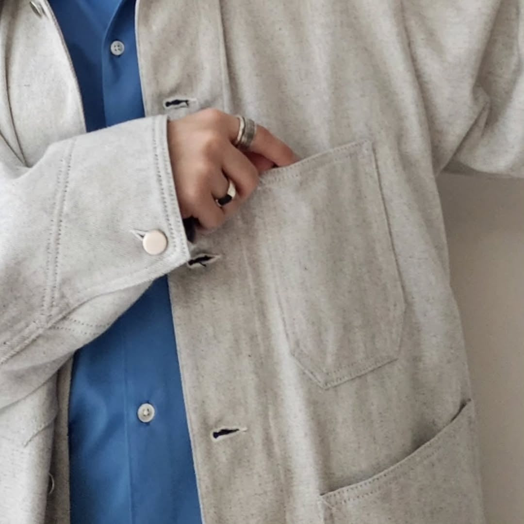 BLANC YM / Recycling Cotton Denim Coverall