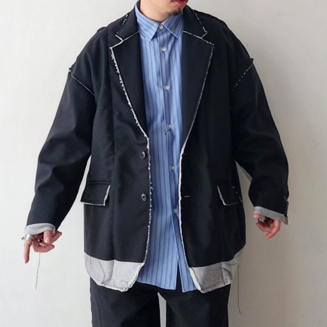 DISCOVERED / Suits Sweat Jacket (Black x Black)