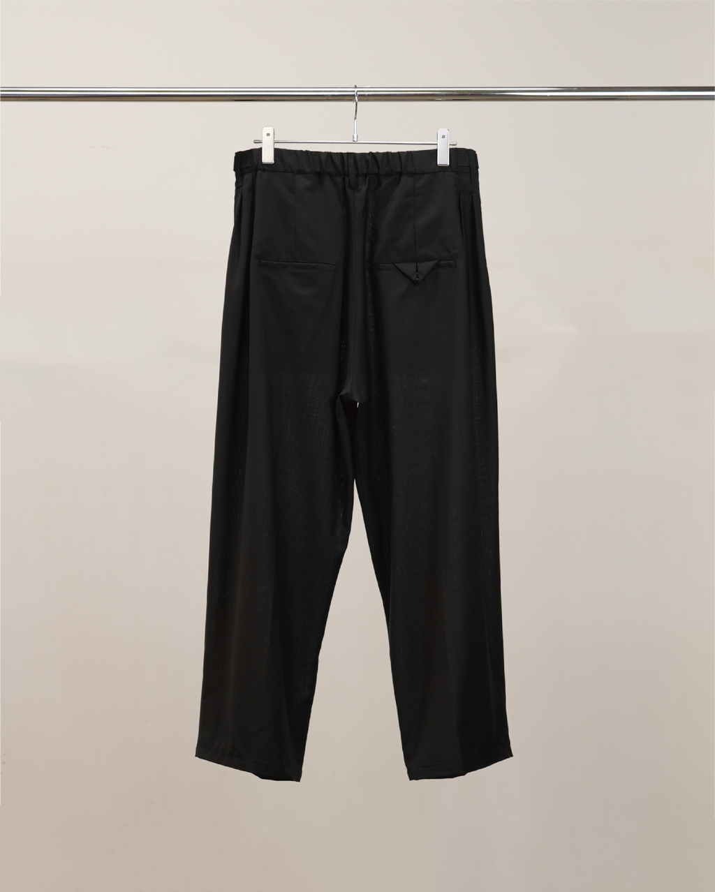 ANCELLM / Belted Wool Slacks (Black)