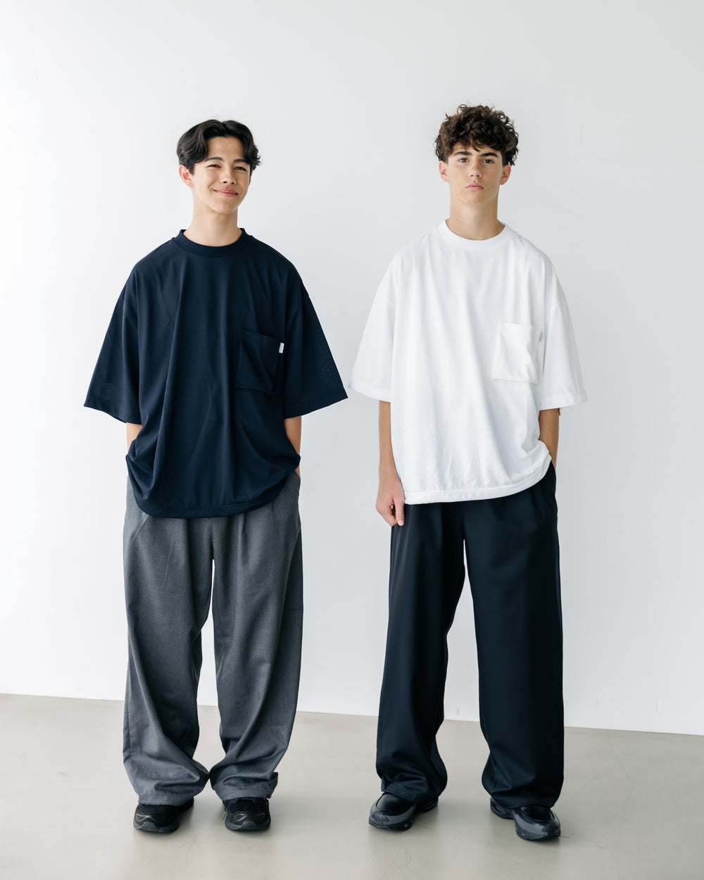 CLESSTE / 3D Pocket Massive T-Shirt With Drawstrings (White)