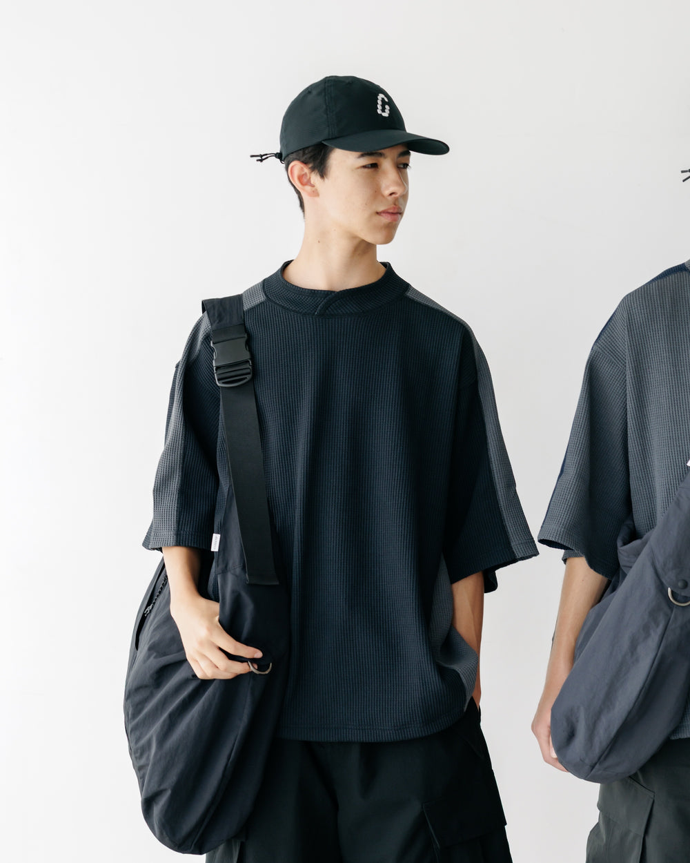 CLESSTE / City S/S Light Thermal Pullover (Black x Gray)