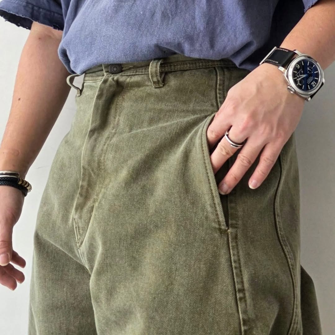 NOMAT / Curve Denim Jeans (Olive Green)