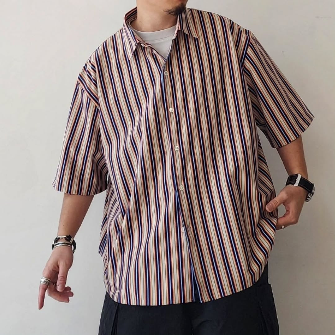 KANEMASA PHIL / 46G Atmosphere Stripe S/S Shirt
