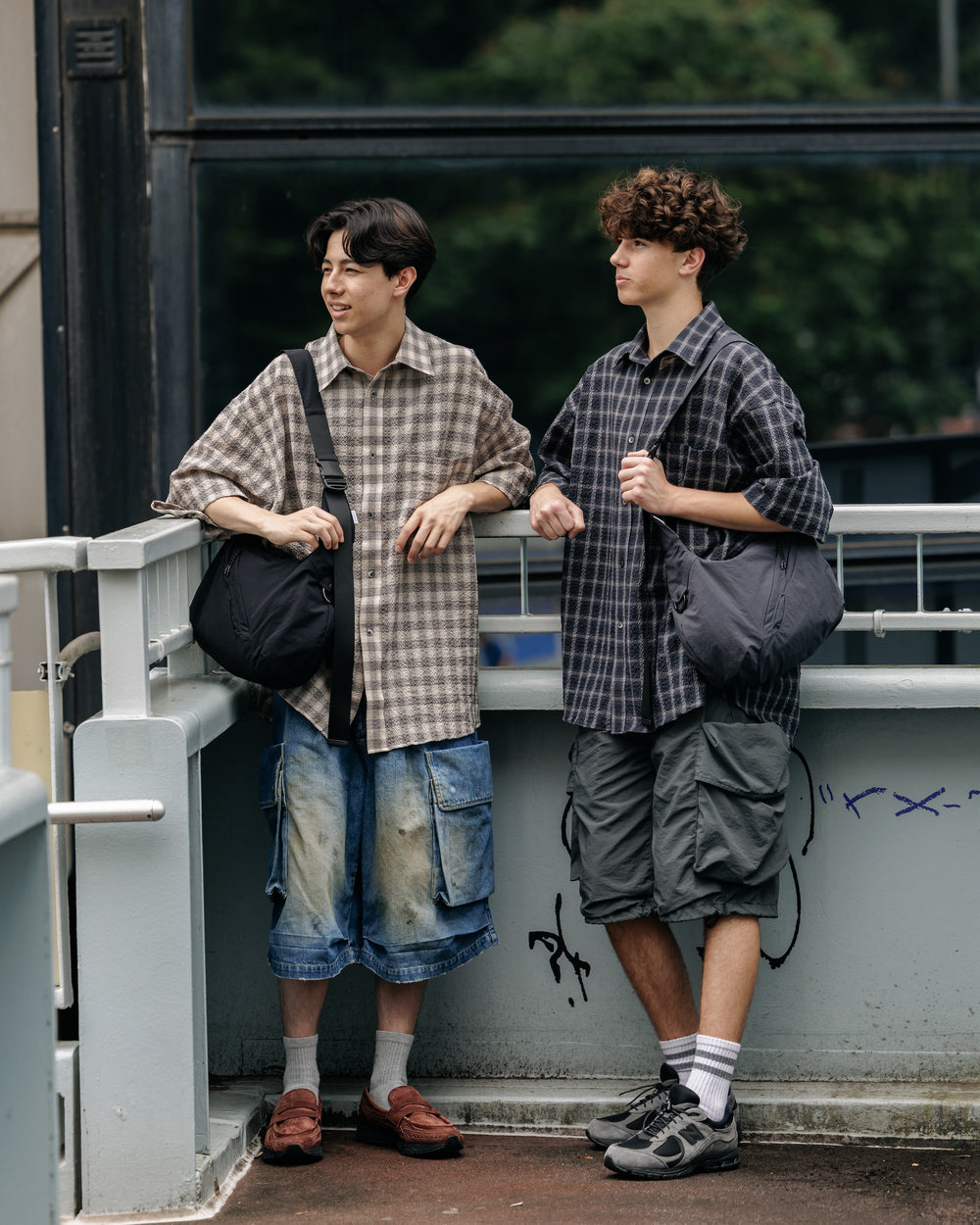 CLESSTE / Vintage Washed City Military Half Pants 002 (Faded Black)