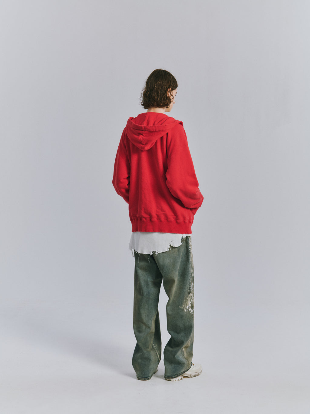 ANCELLM / Zip Up Hoodie (Red)
