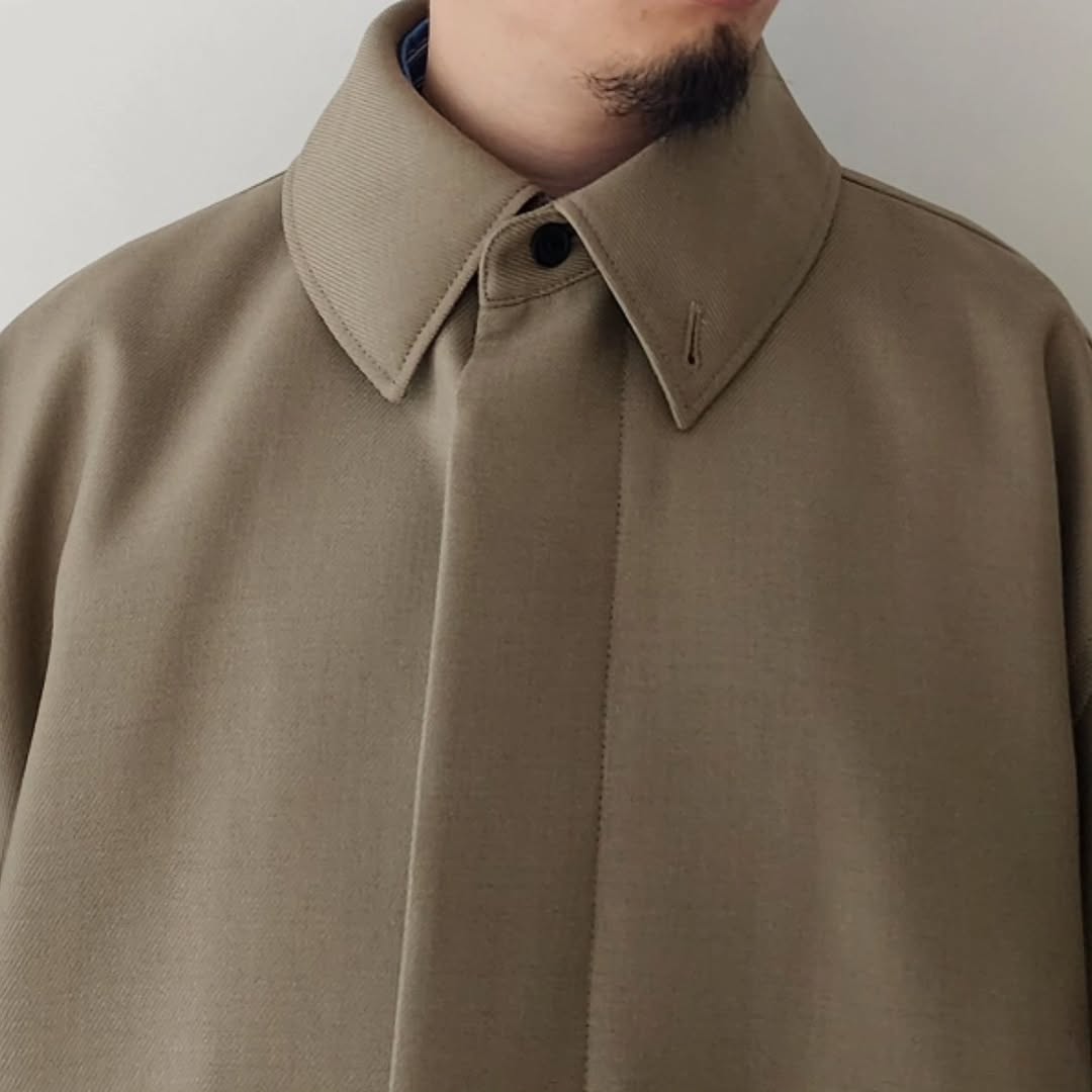 BLANC YM / Wool Oversize Short Coat