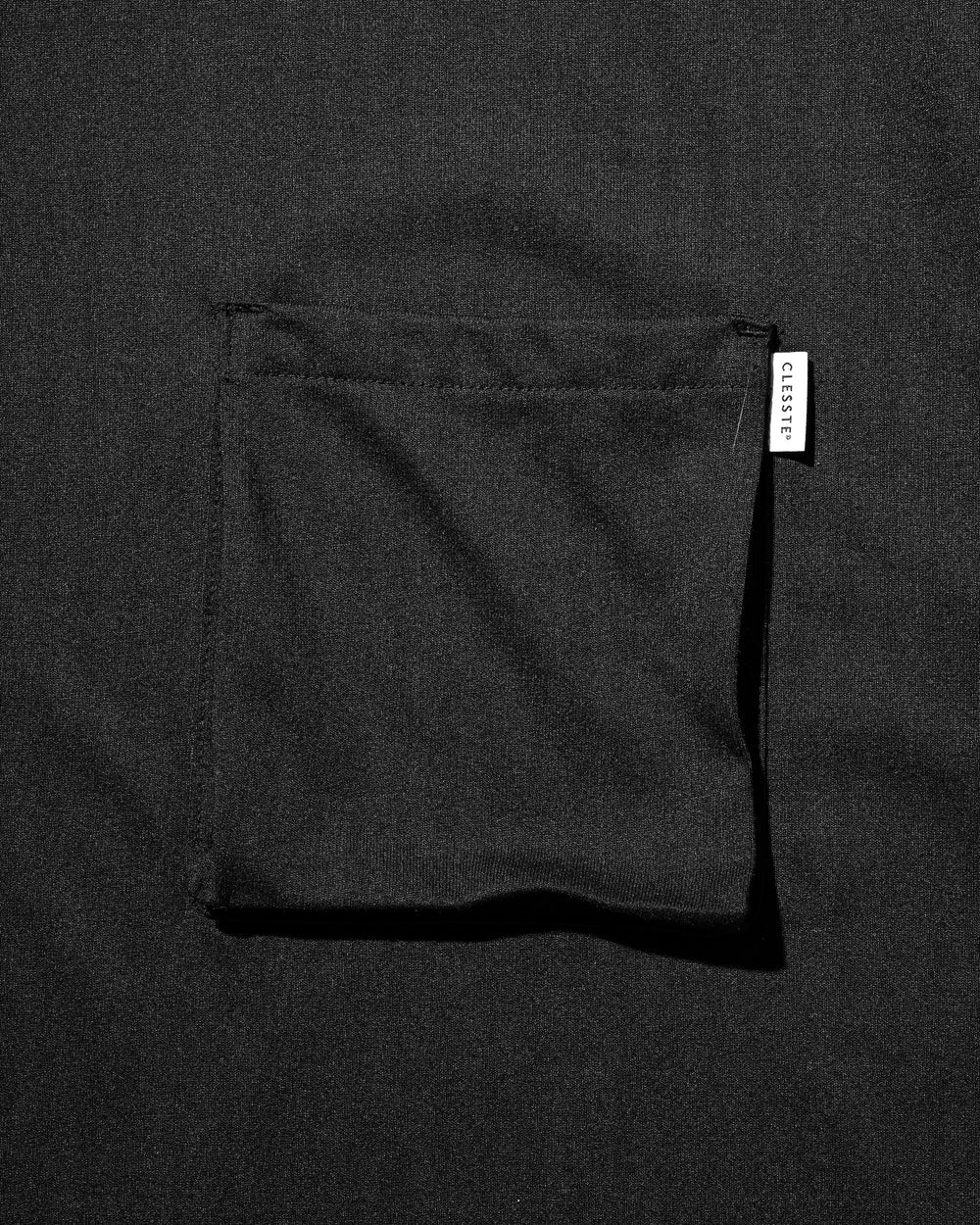 CLESSTE / 3D Pocket Massive T-Shirt With Drawstrings (Black)