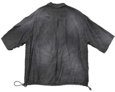 THE JEAN PIERRE / Fade Silk BETA SS Shirt (Fade Blk)