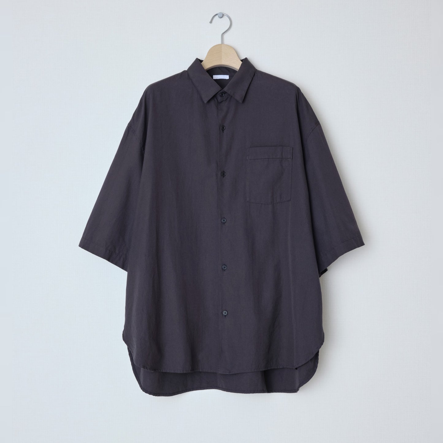 BLANC YM / Soft Oxford Half Shirts (Navy)