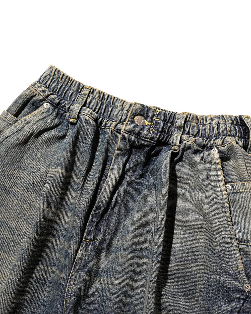 CLESSTE / Vintage Dyed Selvedge Denim Massive Twisted Pants (Vintage Indigo)