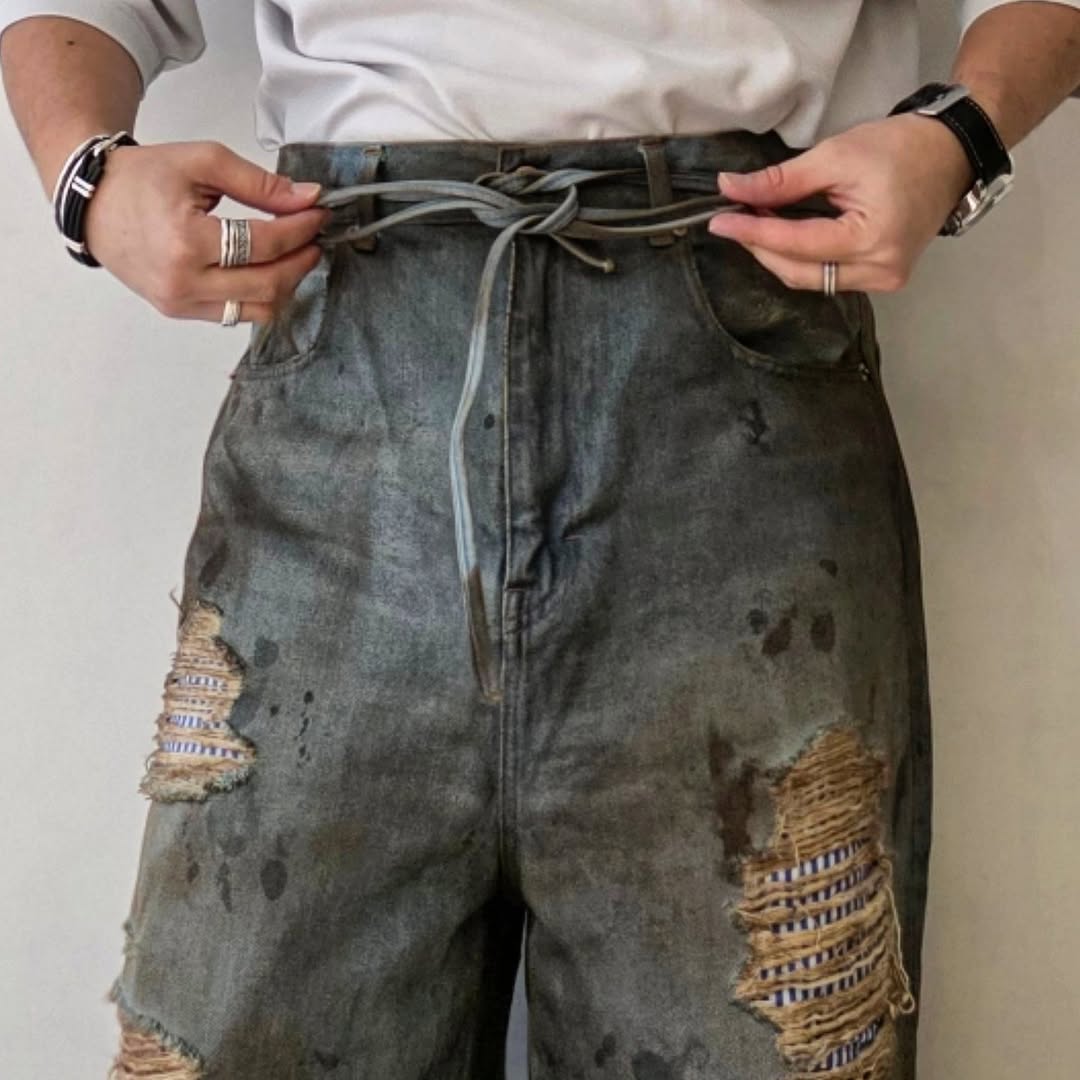 DISCOVERED / Crash Denim Pant