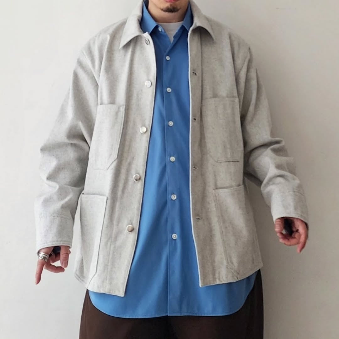 BLANC YM / Recycling Cotton Denim Coverall