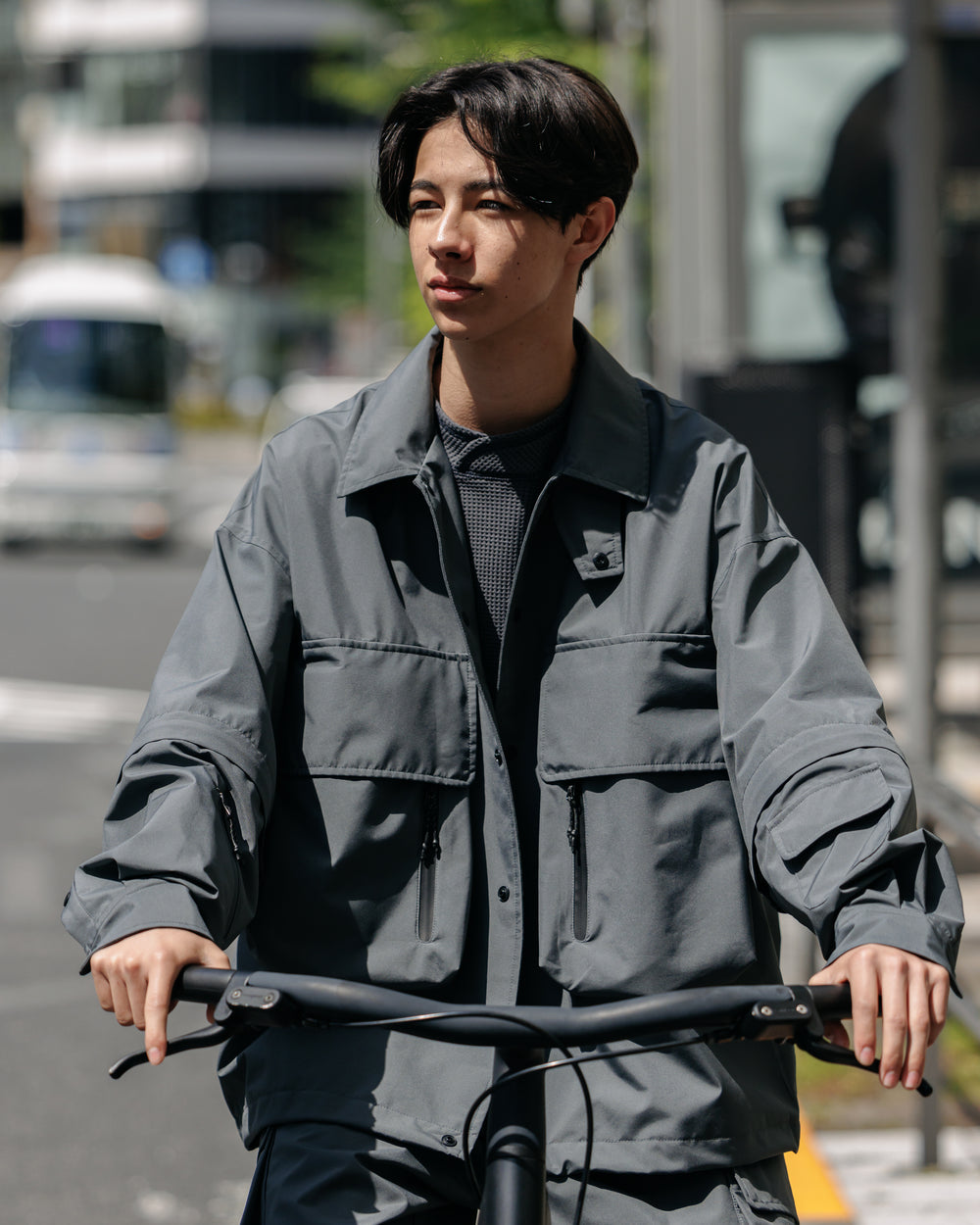 CLESSTE / +Phenix Windstopper® By Gore-Tex Labs Detachable Wading Shirt Jacket (Graphite Gray)