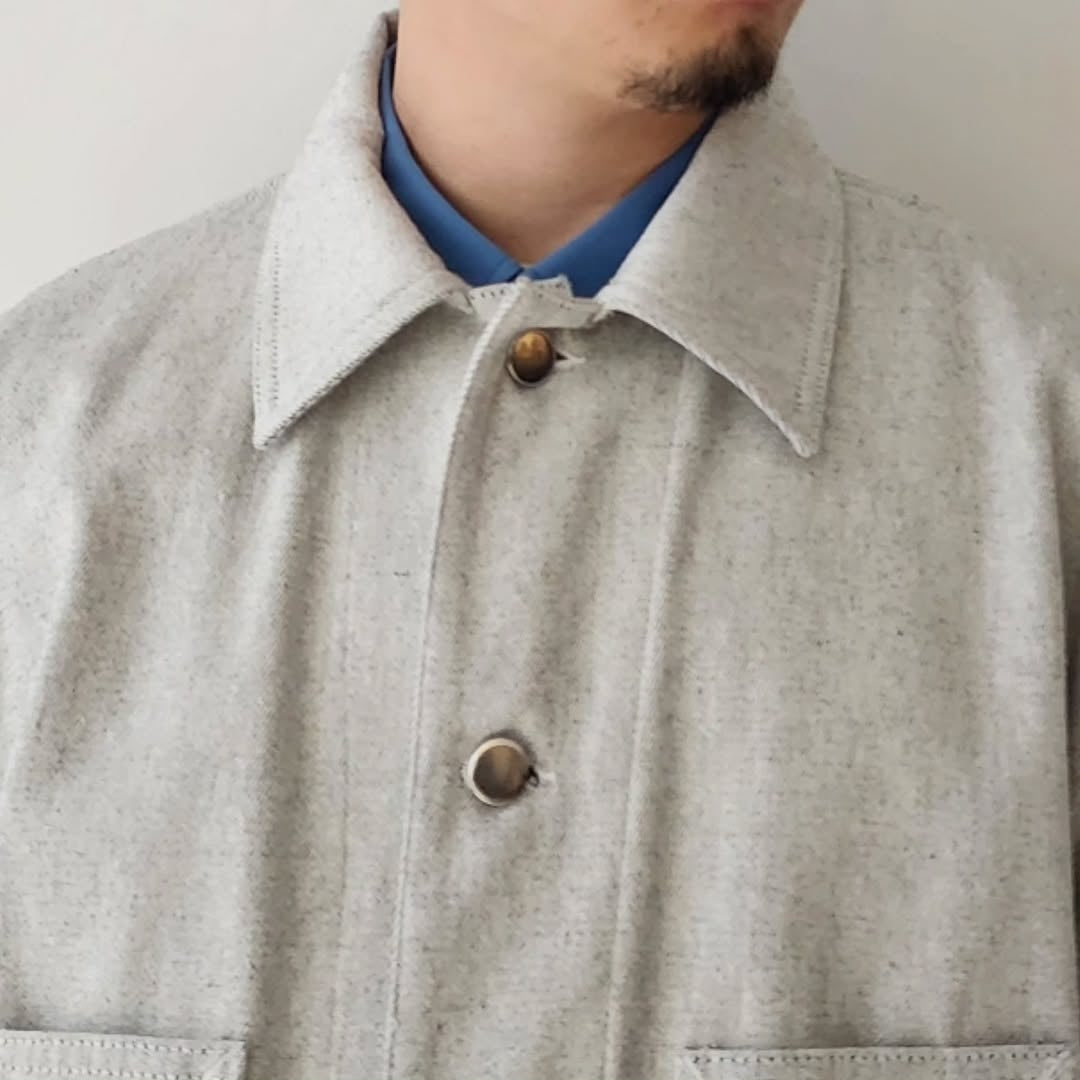 BLANC YM / Recycling Cotton Denim Coverall