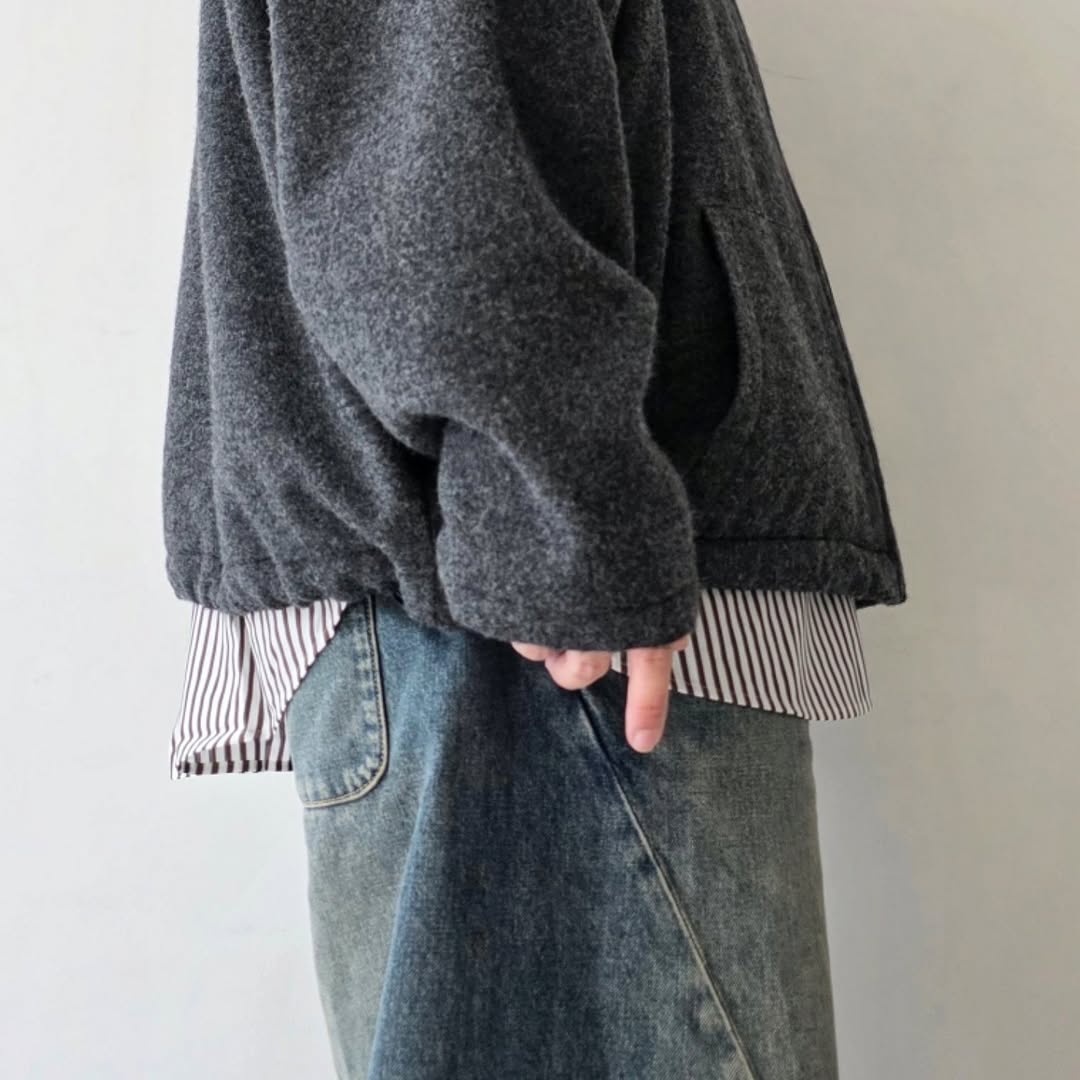 BLANC YM / Cashmere Zip Jacket