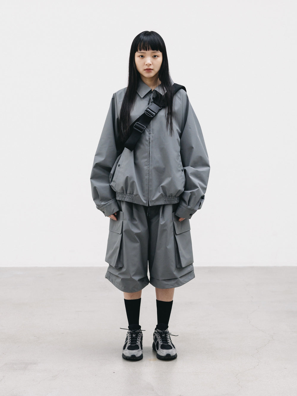 CLESSTE / +Phenix Windstopper ® By Gore-tex Labs City Military Half Pants (Charcoal Gray)