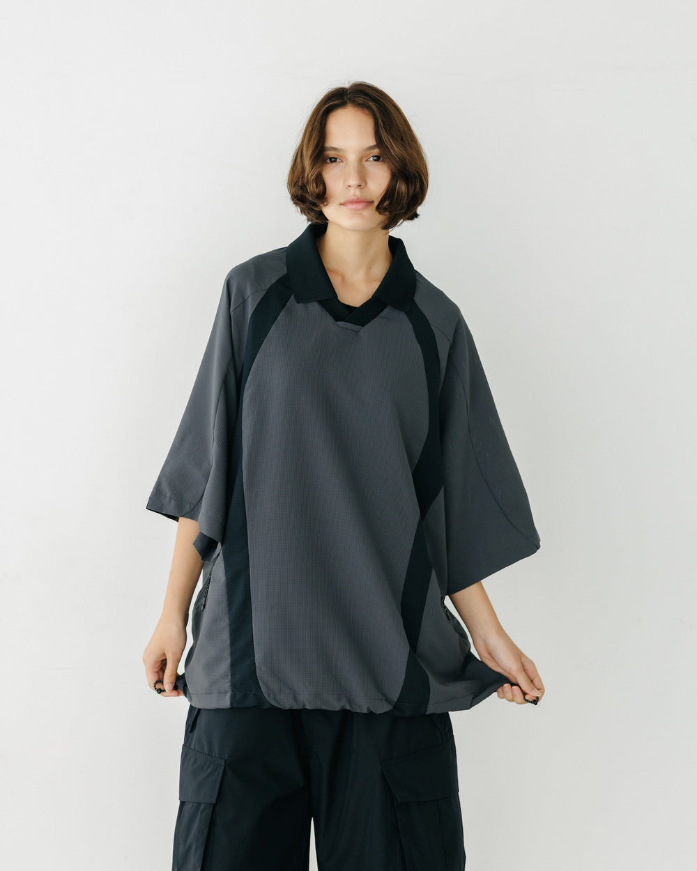 CLESSTE / DotAir® Active City Game Shirt (Gray x Black)