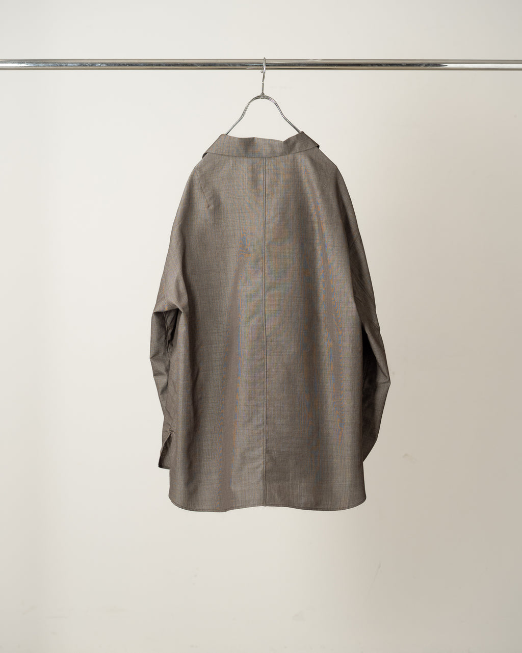ANCELLM / Wool Hakeme Tailored Shirt (Brown)