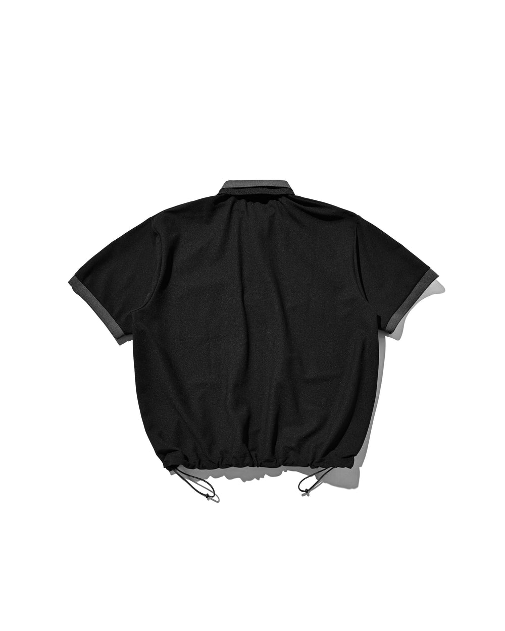CLESSTE / Active City S/S Double Collar Polo Shirt (Black x Gray)