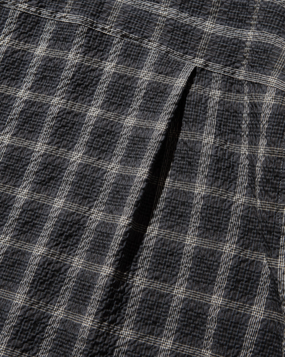CLESSTE / Plaid Sucker Classic City S/S Shirt (Black)