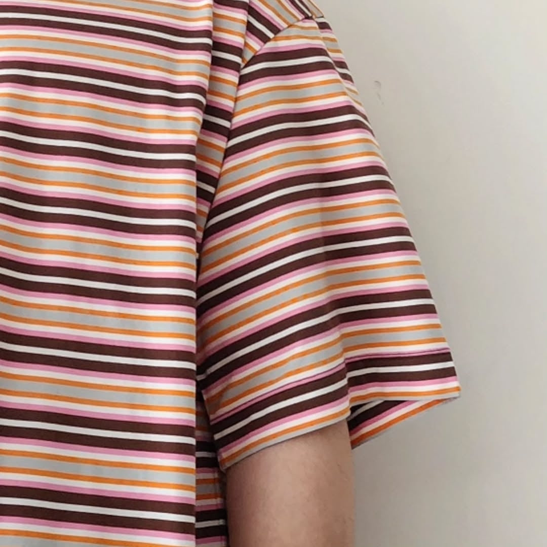 KANEMASA PHIL / 36G Multi Border S/S Tee