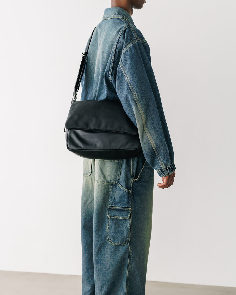 CLESSTE / Leather Padded Flap Holiday Bag