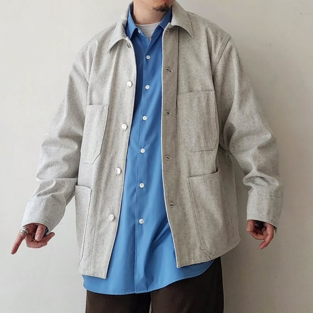BLANC YM / Recycling Cotton Denim Coverall