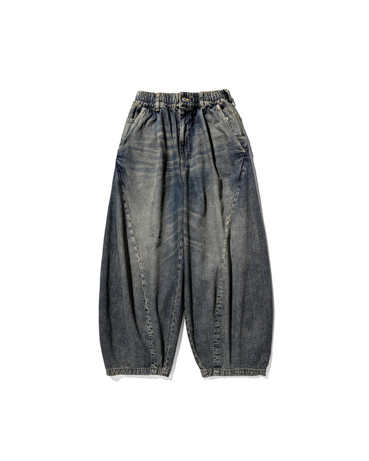 CLESSTE / Vintage Dyed Selvedge Denim Massive Twisted Pants (Vintage Indigo)