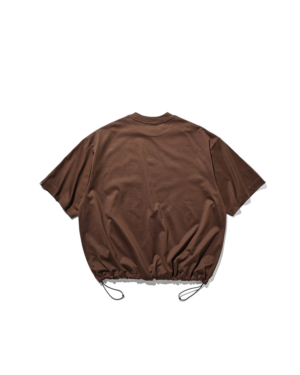 CLESSTE / Bubble Logo Print Massive T-Shirt With Drawstrings (Brown)