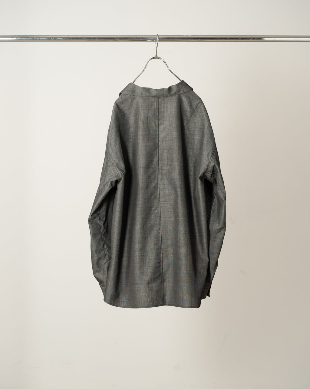 ANCELLM / Wool Hakeme Tailored Shirt (Black)