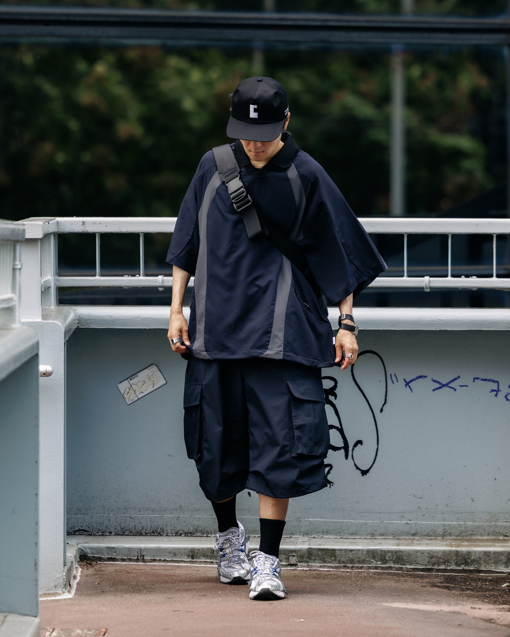 CLESSTE / DotAir® Active City Game Shirt (Navy x Gray)