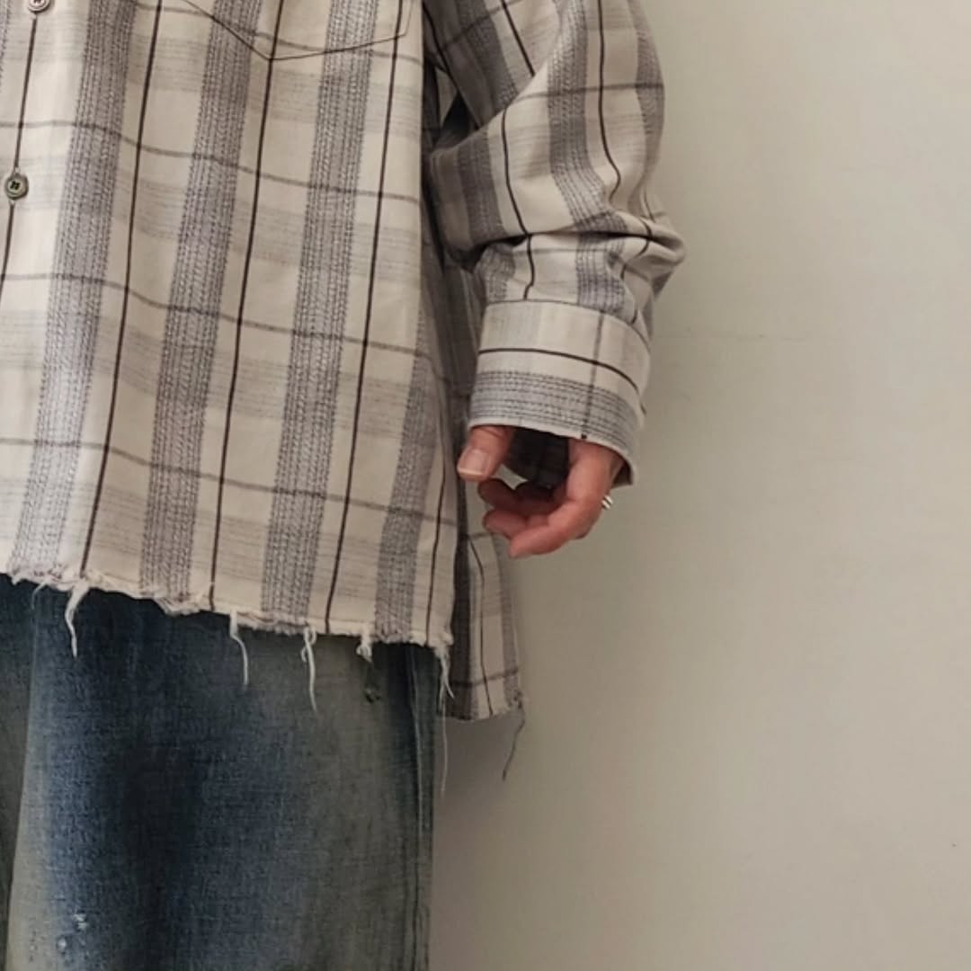ANCELLM / C/R Check Shirt