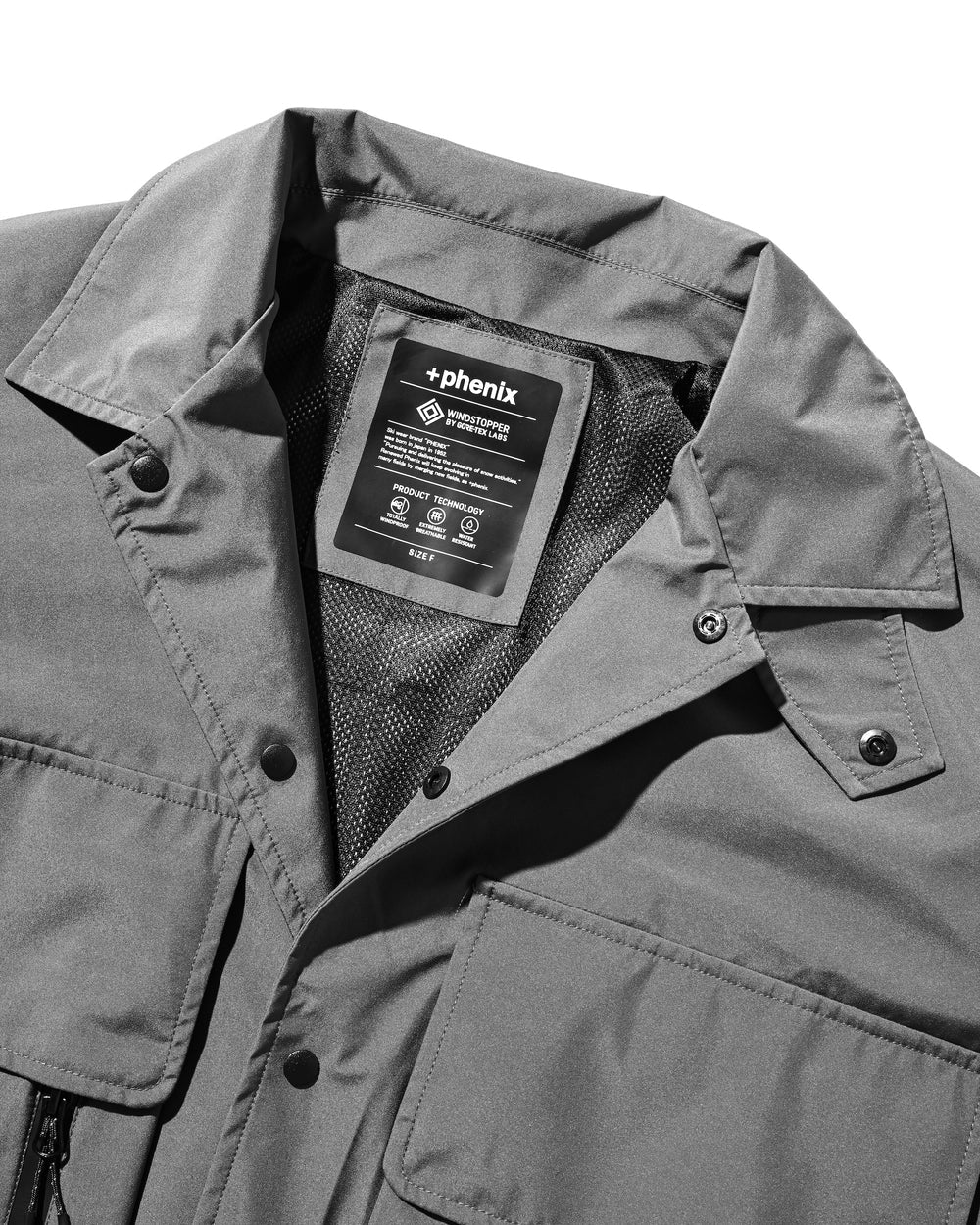 CLESSTE / +Phenix Windstopper® By Gore-Tex Labs Detachable Wading Shirt Jacket (Graphite Gray)