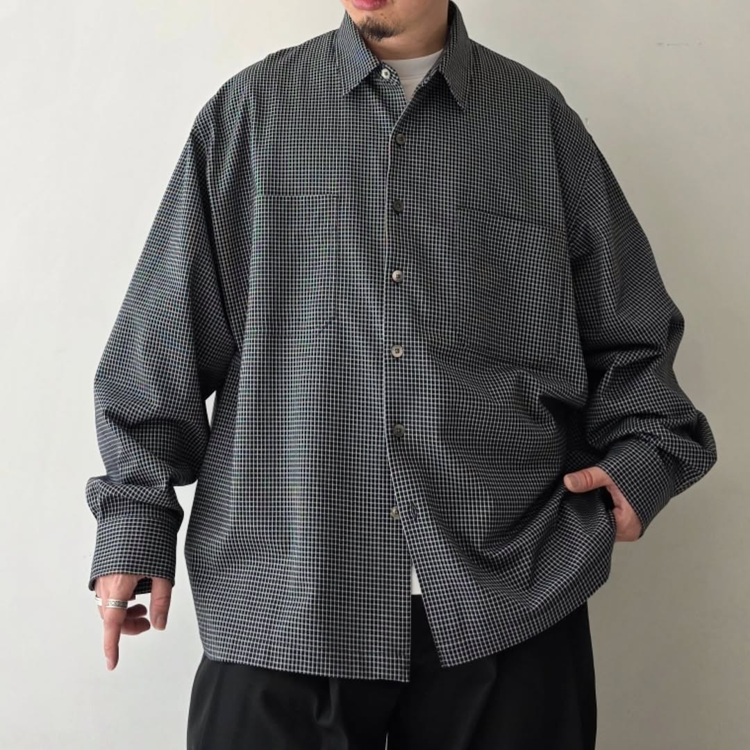 KANEMASA PHIL / 36G Check Balise Shirt (Black)